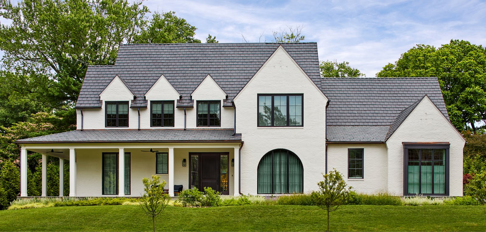 Transitional Tudor Inspired Home 1