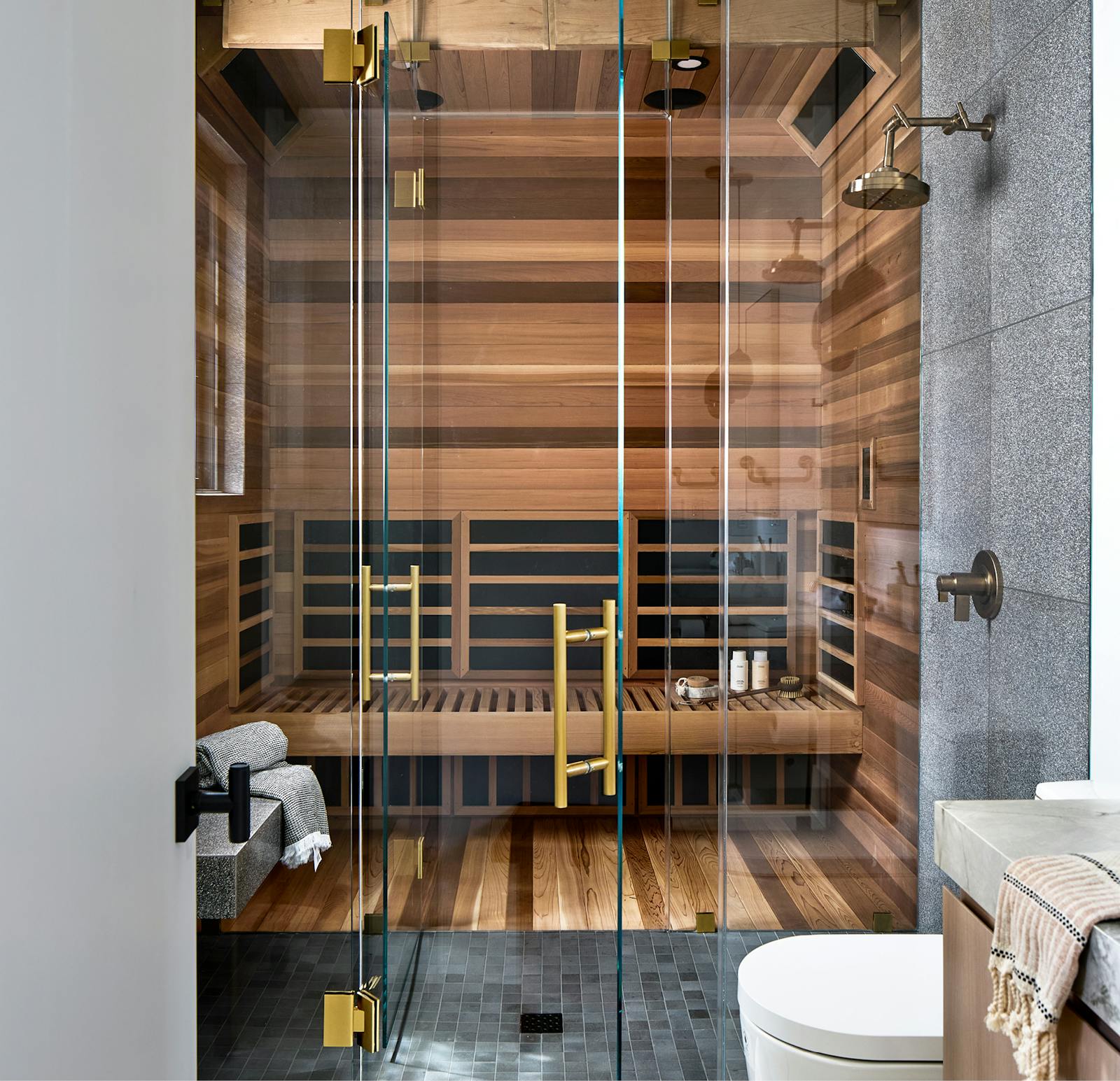 Sophisticated Brick Pool House Interiors 7