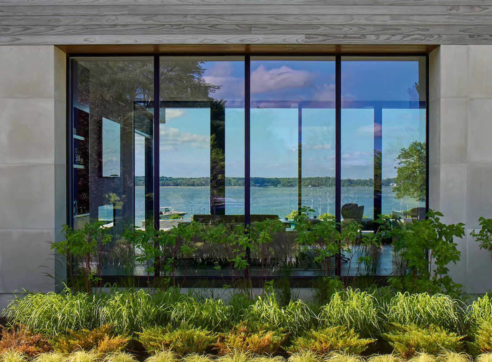 The building is designed to provide beautiful natural views. 